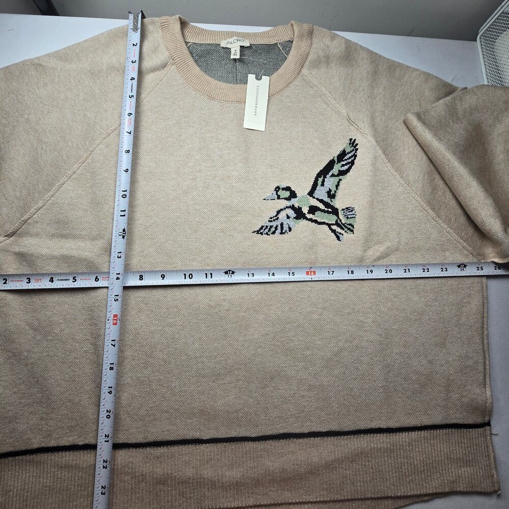 NWT Pilcro by Anthropologie The Oaklyn Cozy Knit Crew-Neck Duck Sweater. Size M - Picture 8 of 12